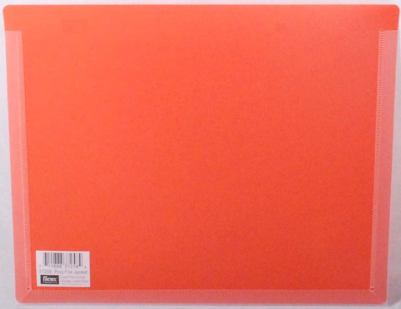 Filexec, File Jacket, Letter Size, Orange, Pack of 5 (50332-37258)